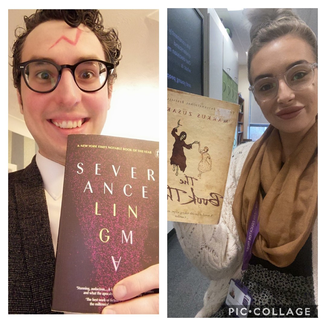 DykeHouse's tweet photo. 🥳Happy #WorldBookDay from the English department!🥳
We  ❤️ books because they are mystical, compelling, enchanting, funny, horrifying, prescient, profound, inspiring, bold, and surprising. What is your favourite book?
#WBD #readingforpleasure #literature #ouramazingstaff #books https://t.co/iCgXvKaoln
