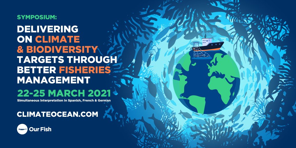 Join us on March 22-25 for Delivering on #Climate &amp; #Biodiversity Targets Through Better Fisheries Management bit.ly/climateocean21 #ClimateAction #endoverfishing #ScienceTwitter