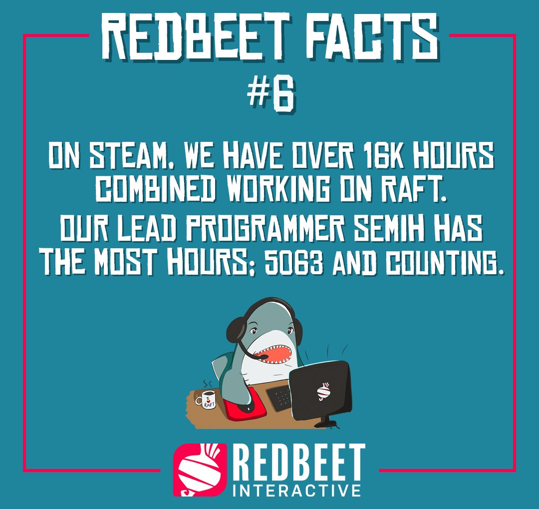 We have checked Steam to see how many in-game hours we have in Raft as of today. How about you? Are you a Raft veteran or just starting your journey? 🌊🌴