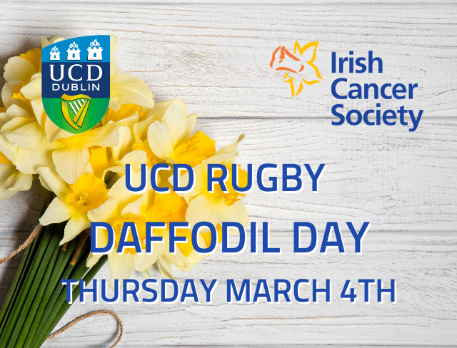 Every three mins in Ireland someone receives a cancer diagnosis ⭐️Last chance to donate to @UCDRugby #DaffodilDay 2021 in aid of @IrishCancerSoc TODAY⭐️ Make a donation via ucdrugby.com/ucd-rugby-daff… Thank you to those of you who have donated so far #Keepupthedaffodil