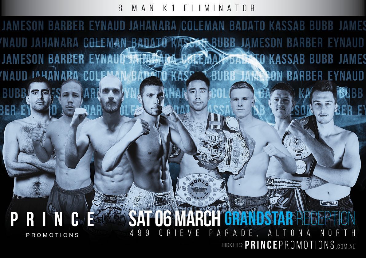 Triller_TV's tweet photo. They crossed paths in #Australia, Saturday, the #K1 elite of #PrincePromotions will meet in Altona North
The most significant moment of their career
8β£ men compete over1β£ night in a #Kickboxing eliminator
11 bouts total
LIVE on #FITE | March 6 | 3am ET
https://t.co/WSgCoJHCzf https://t.co/9UXKZKkNps