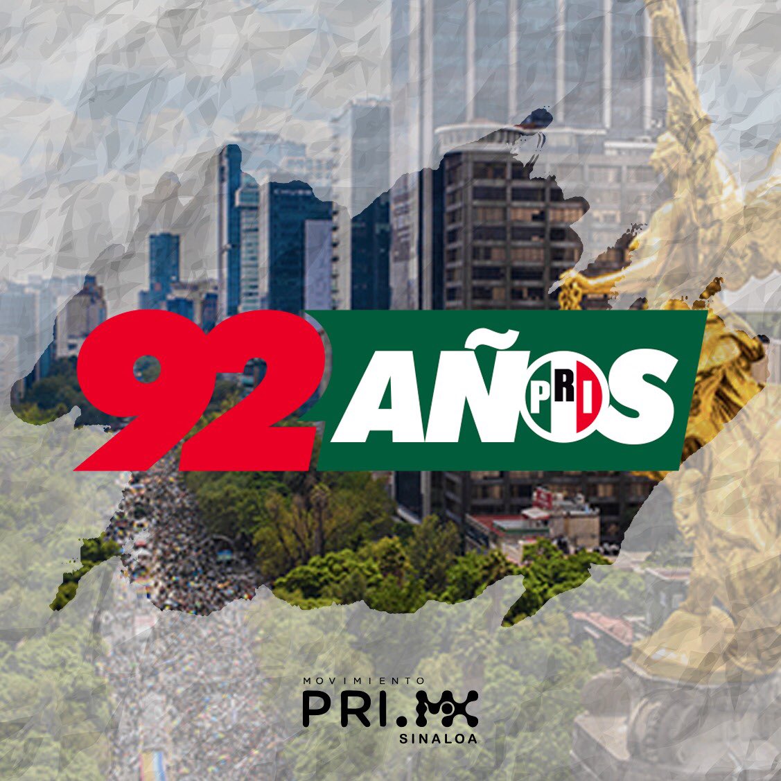 PRIMx_Sinaloa's tweet photo. Celebremos 92 años de nuestro Partido Revolucionario Institucional.
#92PRI #92AñosTrabajandoContigo @PRI_Nacional @alitomorenoc @caroviggiano https://t.co/EqXxx7EGKx