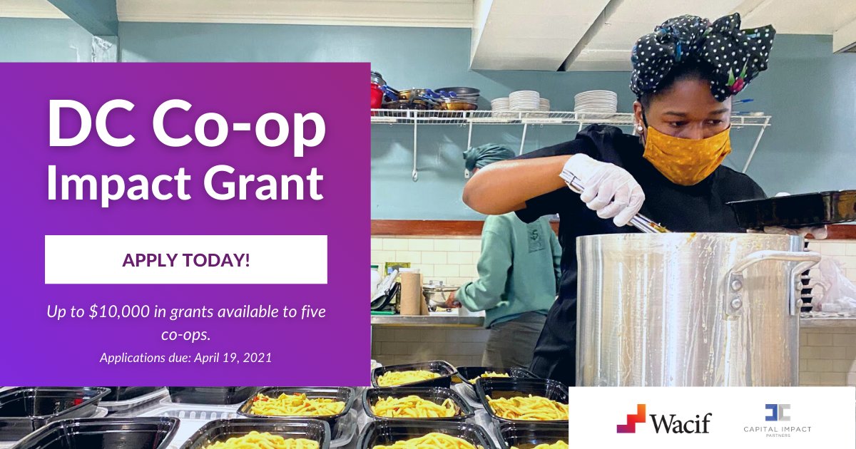TheCoalition_DC's tweet photo. Are you a member of a DC area cooperative business? Apply now for the #DCCoopImpact grant and you could receive up to $10,000 to grow your co-op! https://t.co/1mUqLDOHuF #coops https://t.co/h0q9WyKEda