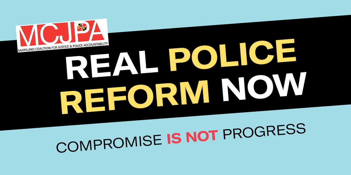ACLU_MD's tweet photo. Join the rally today at 4pm at the Annapolis District Court House - 251 Rowe Blvd, Annapolis, MD 21401 for a rally for police reform.
In order to save Black lives from police violence, your action is needed now. https://t.co/nKNyOlHFeh
