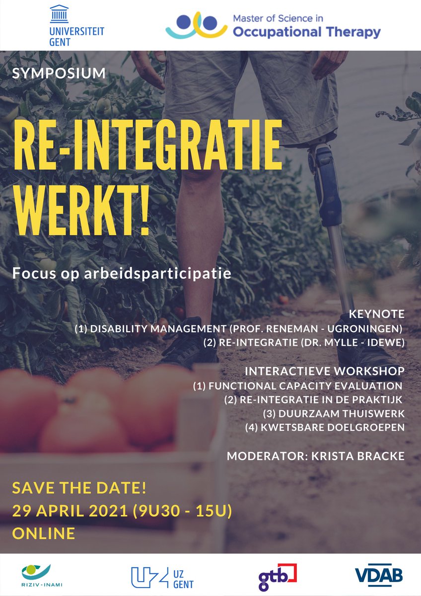 stijndebaets's tweet photo. Symposium Re-integratie werkt! 29/04/2021
inschrijven via: https://t.co/ltFye5djmk

In samenwerking met @ugent @vdab_be @INAMI_RIZIV GTB @uzgent https://t.co/lNQFEgWCG2