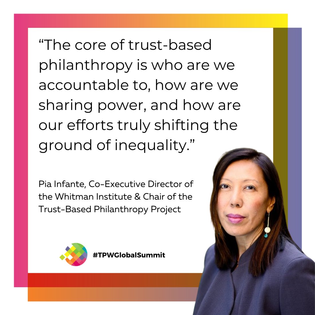We're kicking off Day 3 of the #TPWGlobalSummit shortly! Today we're asking “Now what?” regarding our learnings this week and hearing directly from TPW members on how they’re working to drive significant change. Highlights from Day 1 and Day 2 that we're building on: