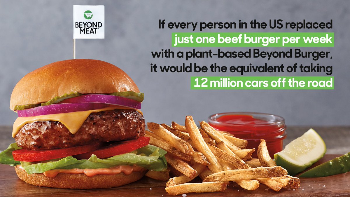 Every single person can help the planet and reduce climate change with one small choice every week. Join me and <a href="/BeyondMeat/">Beyond Meat</a> in our mission to rethink the future of food. #BeyondMeatPartner