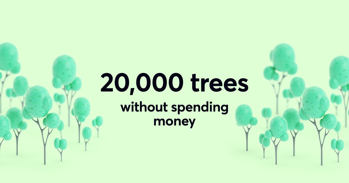 SpendlessApp's tweet image. Between @rTreesDapp and Spendless, users have donated enough interest to @Treesftf to plant 20,000 trees over the past 14 months! 

 We (and the planet) thank you for proving that this tech can transform stewardship and help align our values with our money.

#TreeFi