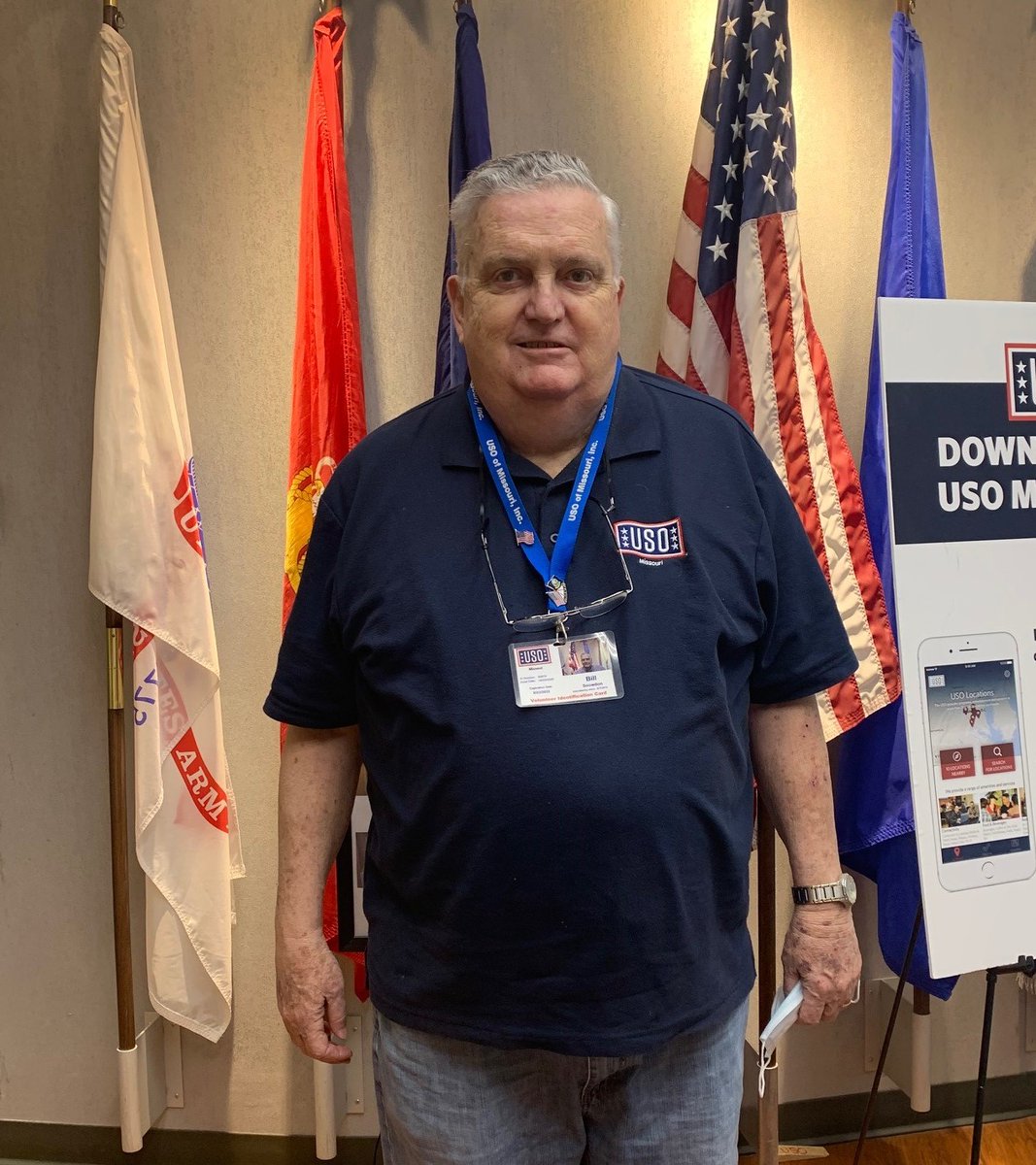 VOLUNTEER SPOTLIGHT: BILL SNOWDON

" I served in the Navy for 4 years! I enjoy being able to help guide our current military as they come in the USO. For me it is my way of staying in touch and giving back."

Thank you, Bill, for your service to the USO. We appreciate you!
