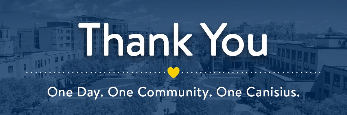 GriffsWBB's tweet photo. We can’t say “thank-you” enough! Your financial support of our program is literally off-the-charts!
 
As an athletic department, we raised more than $80,000 on #CanisiusGivingDay.
 
Your gift to our program clearly illustrates #OneCanisius.
 
#Griffs https://t.co/CphY52Bgd4