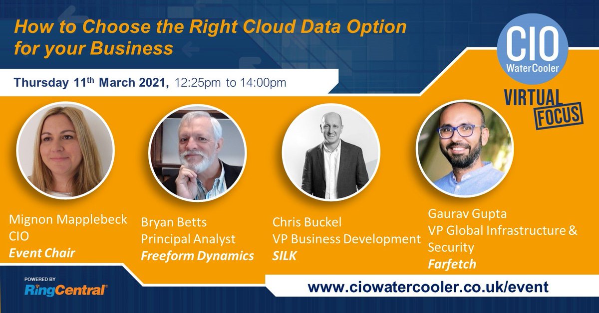 CTO_TOM's tweet photo. Join @Silk_us on March 11 for a webinar hosted by @CIOWaterCooler where we discuss the best #cloud platforms to house mission-critical #databases. @bryan_gb, @flashdba, @gagupta79 https://t.co/Wp5qAvQdBa https://t.co/RHUZAlGFxz