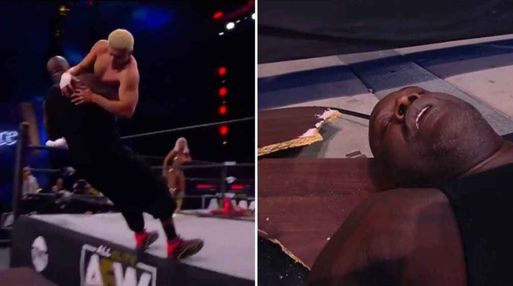 VIDEO Shaquille O'Neal debuta en la lucha libre y termina en el hospital