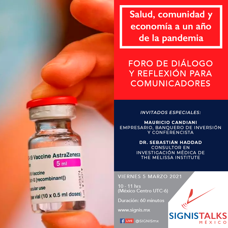 SignisMX's tweet photo. #SIGNISTALKS te invitamos al foro "Salud, comunidad y economía a un año de la #pandemia" que organiza @SignisMX 🗓viernes 5 marzo 10 hrs 🇲🇽síguelo aquí https://t.co/dlUHkGYkR1 https://t.co/VLA75gadhw