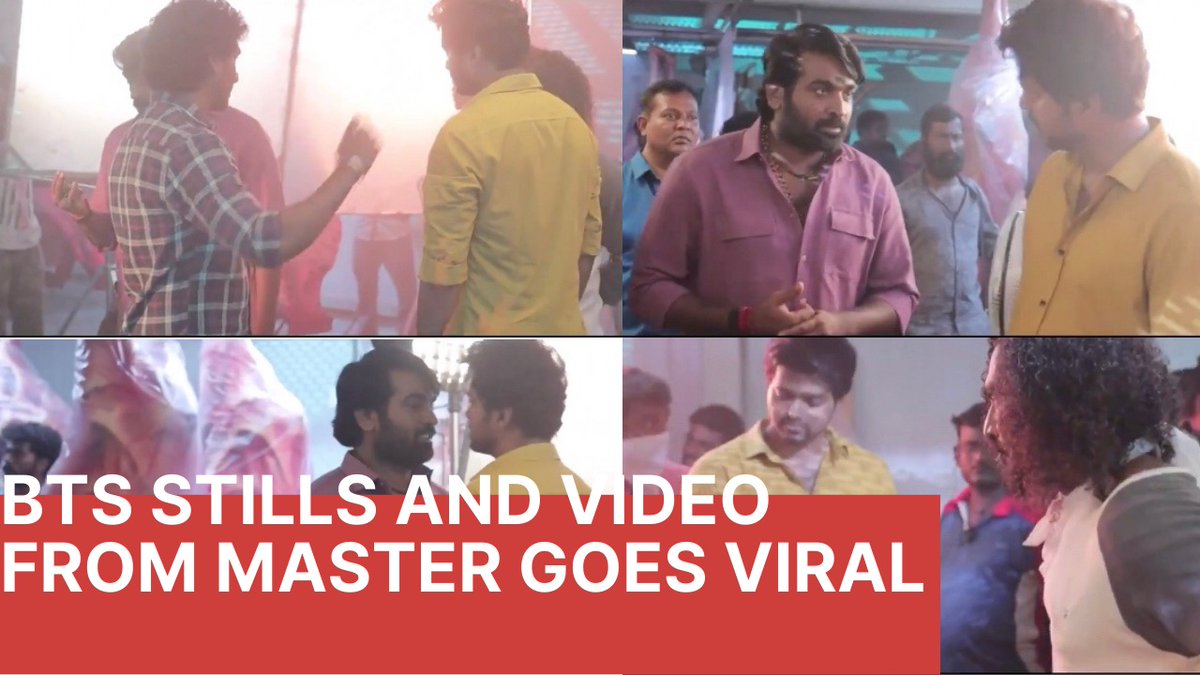 CinemaTimesOff's tweet photo. Behind The Scenes Photos and Video From Thalapathy Vijay’s Master Goes Viral
#Master #MasterBTS #ThalapathyVijay #VijaySethupathi #MalavikaMohanan #VijayTheMaster50DaysSuccess
Video Link Here : https://t.co/Dkyng2XG5U https://t.co/hQnn7mXns7