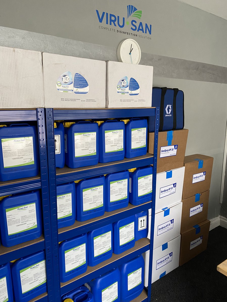 Escs_pcs's tweet photo. Our Manchester office is now ready for business. Stocking market leading Huwa-san TR-3 and Sanispray equipment, contact us today for overnight dispatch. @RoamTechUK @GracoInc #sanispray #disinfection https://t.co/f9SMTArggw
