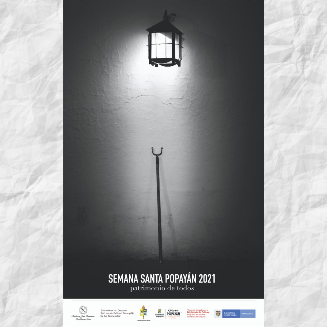 Presentamos a toda la comunidad semanasantera y a la ciudadanía en general, el afiche promocional de la Semana Santa 2021 titulado 'Patrimonio de todos'. Lee la nota completa: bit.ly/3kLy9m7 👈 // <a href="/mincultura/">MinCultura Colombia</a> 
#SemanaSanta2021 #Procesiones #Popayán #Patrimonio #Afiche