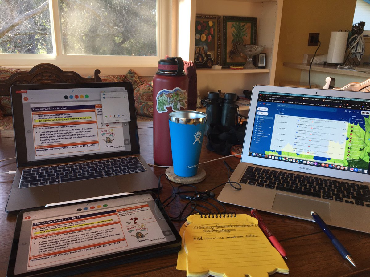 Working remotely for the next two days. Haven’t done this since November. Grateful to work for RCSD that has protocols in place to keep students and staff safe AND remain open. #rcsdchampions