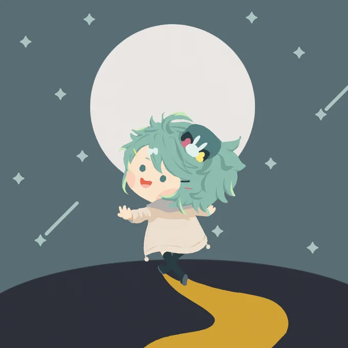 僕はホロスターを夢見ていた。 夢が何なのか正確には思い出せませんが、「キラもそこにいるよ」と思って目が覚めました。 だからこれを描きます

#キラ絵 