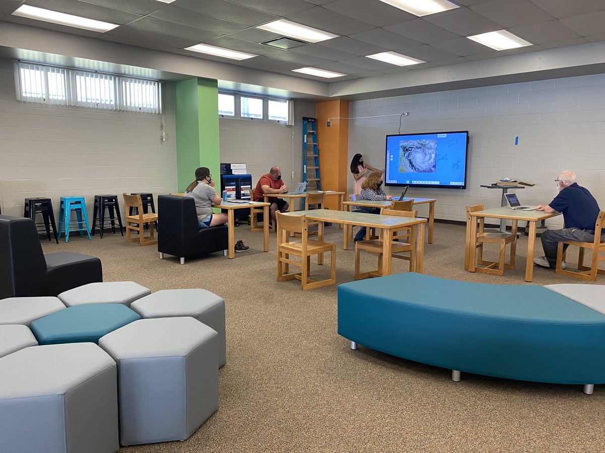 Elective teachers learning all about our new Clevertouch!