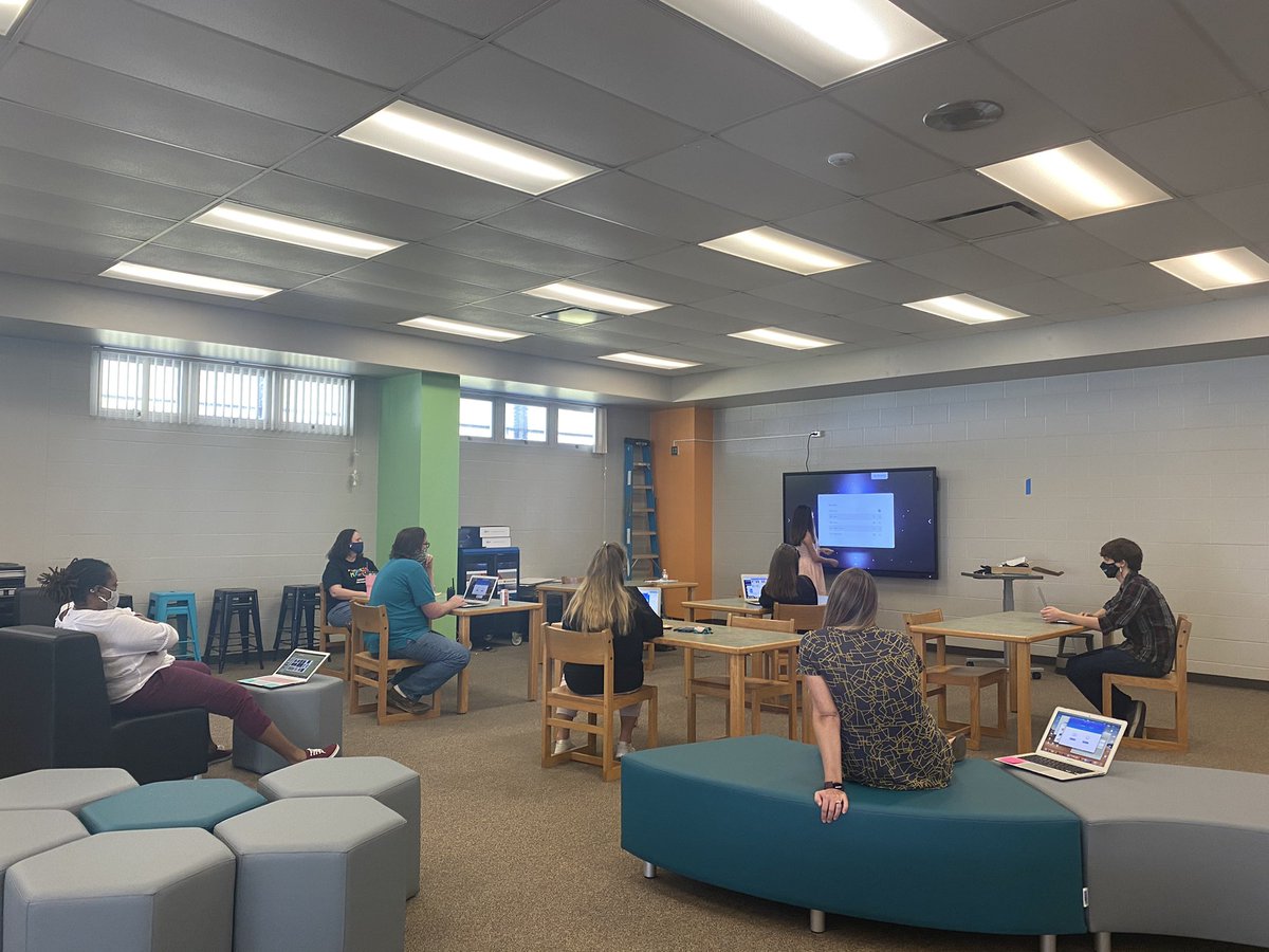 CENMS math teachers learning all the new features the Clevertouch has to offer!!!