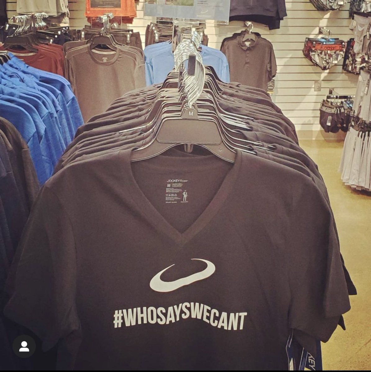 coachrobmendez's tweet photo. My #whosayswecant tshirts are in @Jockey stores now! Grateful for their partnership and continuous support! https://t.co/yfp3qvy5AC