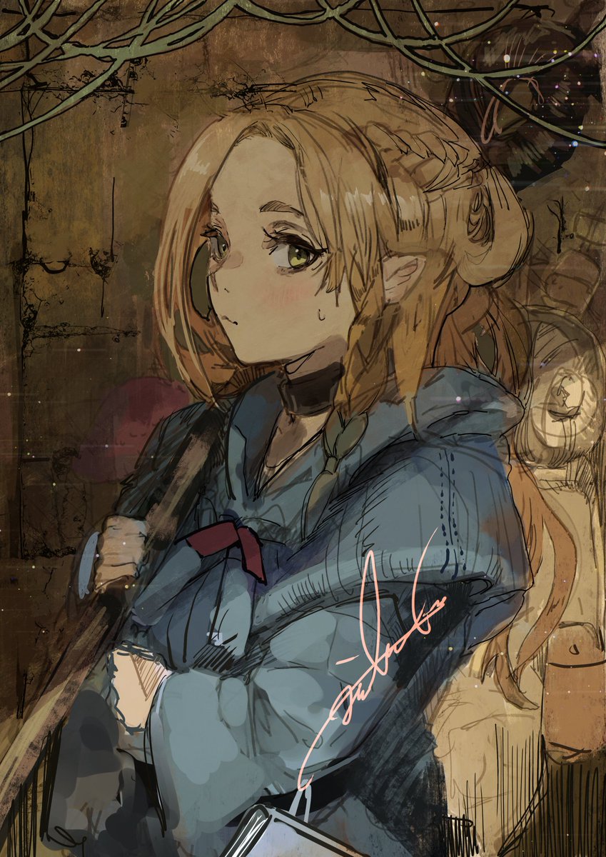 マルシル 「息抜きにマルシル落書き 」|木野花ヒランコ(株式会社レッドハウス)のイラスト