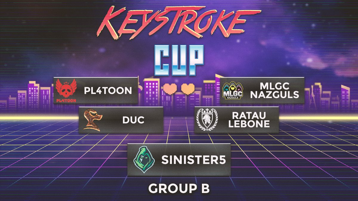 KeystrokeEsport's tweet photo. Keystroke is happy to announce a new team to the #KeystrokeCup II.
@Sinister5_SA will be filling a slot in Group B.
See how they fair in their opening match this Saturday at 17:00
https://t.co/1SYQZ7RfyG https://t.co/HYXMkFIUXl