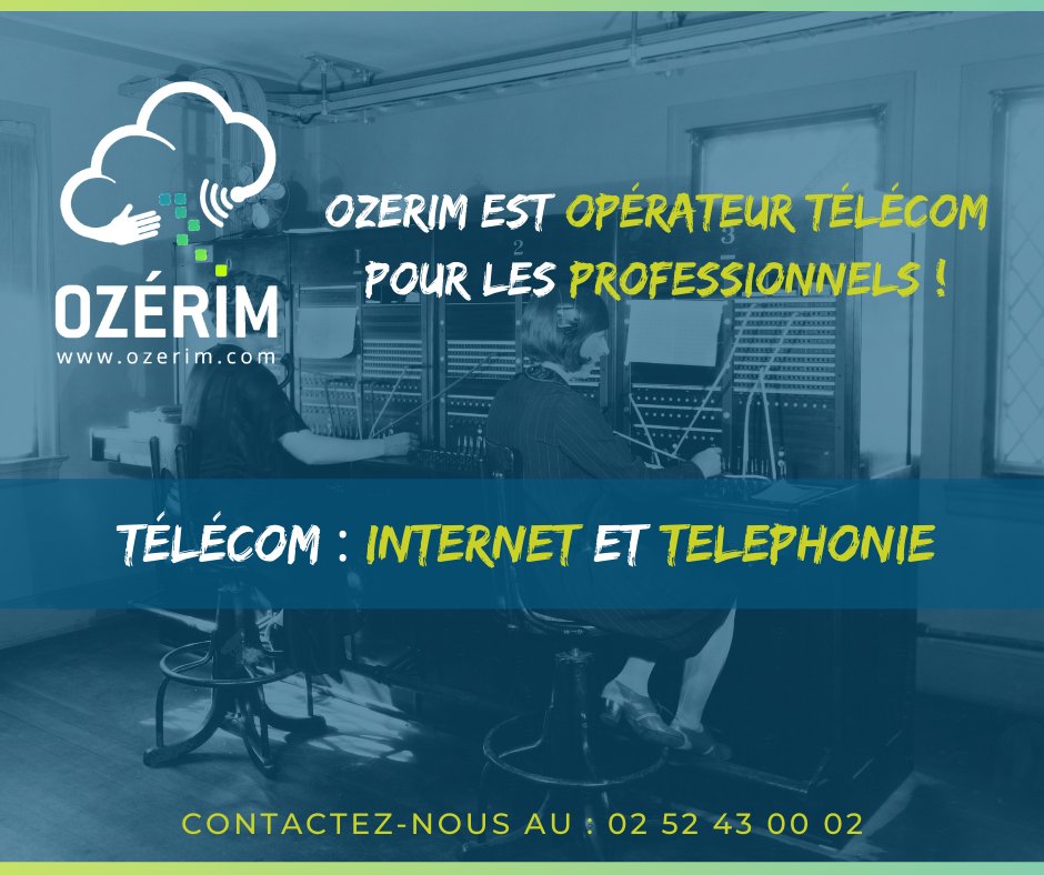 #Ozérim : Episode 1

Mais quelles sont les activités de Ozérim... Commençons par le Télécom ! 🧐✅

- Nous mettons en place tous les types de connexion internet (Fibre et Xdsl).

- Nous gérons également la téléphonie fixe (téléphonie IP) et mobile de votre entreprise.
#Telecoms
