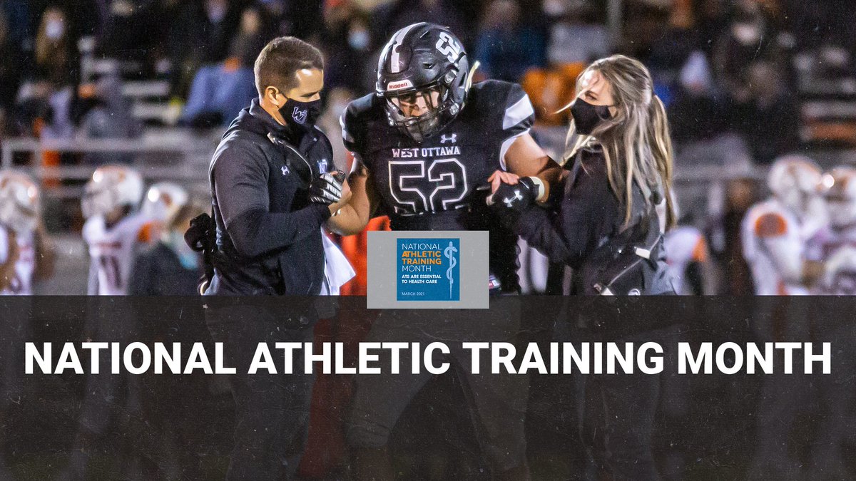 Did you know that March is National Athletic Training Month? West Ottawa is fortunate to have two of the best in the business. Frank and Julianna provide great care to our student athletes.  #GoWO #29Sports1Team