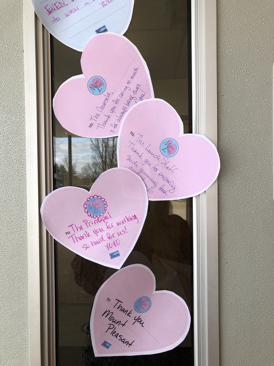 Mt. Pleasant Elementary School (@mtpleasantwo) on Twitter photo The Mt. Pleasant staff was greeted this morning by lots of hearts with sweet messages to close out our Moore Love Program! What a beautiful surprise!
<a href="/woschools/">West Orange Schools</a> #PayKindnessForward The Mt. Pleasant staff was greeted this morning by lots of hearts with sweet messages to close out our Moore Love Program! What a beautiful surprise!
<a href="/woschools/">West Orange Schools</a> #PayKindnessForward