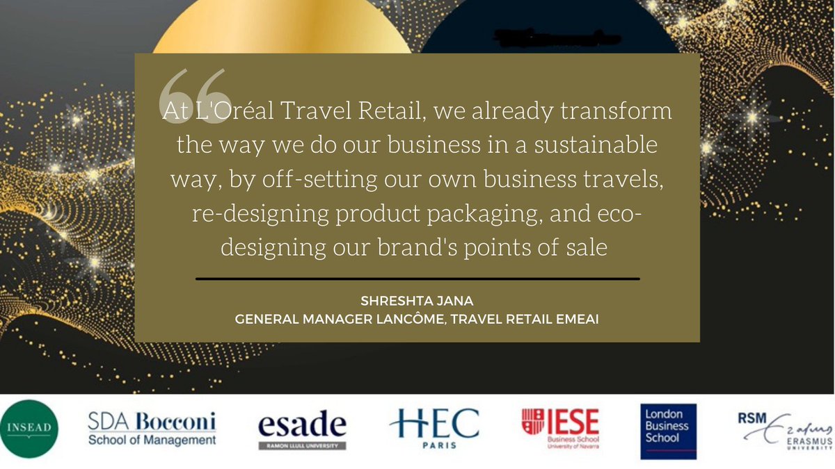 HECParis's tweet photo. The travel retail business can be sustainable. Shreshta Jana, General Manager @LancomeFR @Loreal, speaks to our @HECParisMBA students at the #retailandluxuryforum2021 #HECcareers https://t.co/sEMlXgygYw