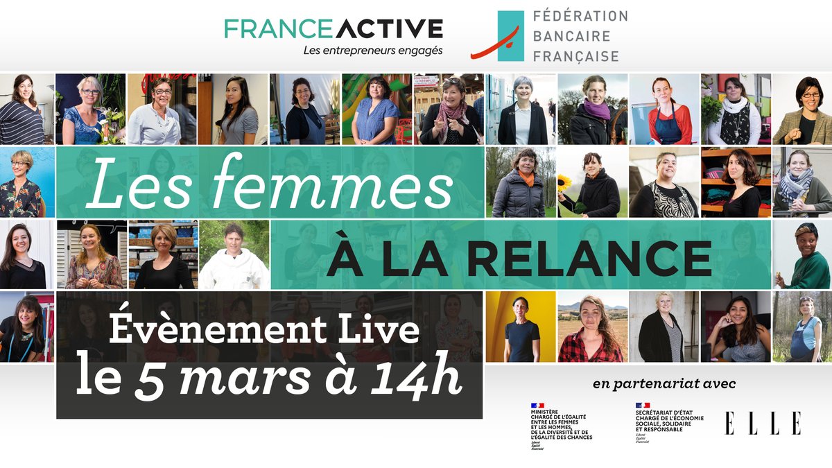 RDV demain à 14h 🕔 pour un #LiveTweet sur <a href="/FBFFrance/">FBF</a> &amp; <a href="/franceactive/">France Active</a> sur les #FemmesEntrepreneures, découvrez comment elles font face à la crise et anticipent la #Relance. 

📺Regarder l’événement en direct sur fbf.fr : bit.ly/3qkQK9Q
