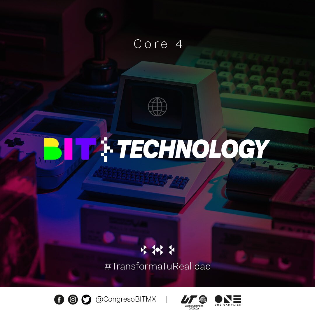 CongresoBITMX's tweet photo. Presentamos nuestro cuarto Core, BIT Technology. 🤖

Conoce las tendencias tecnológicas que están realizando un cambio significativo en nuestras vidas y en las organizaciones. 

#CongresoBITMX
#TransformaTuRealidad https://t.co/GI2ht38PJZ