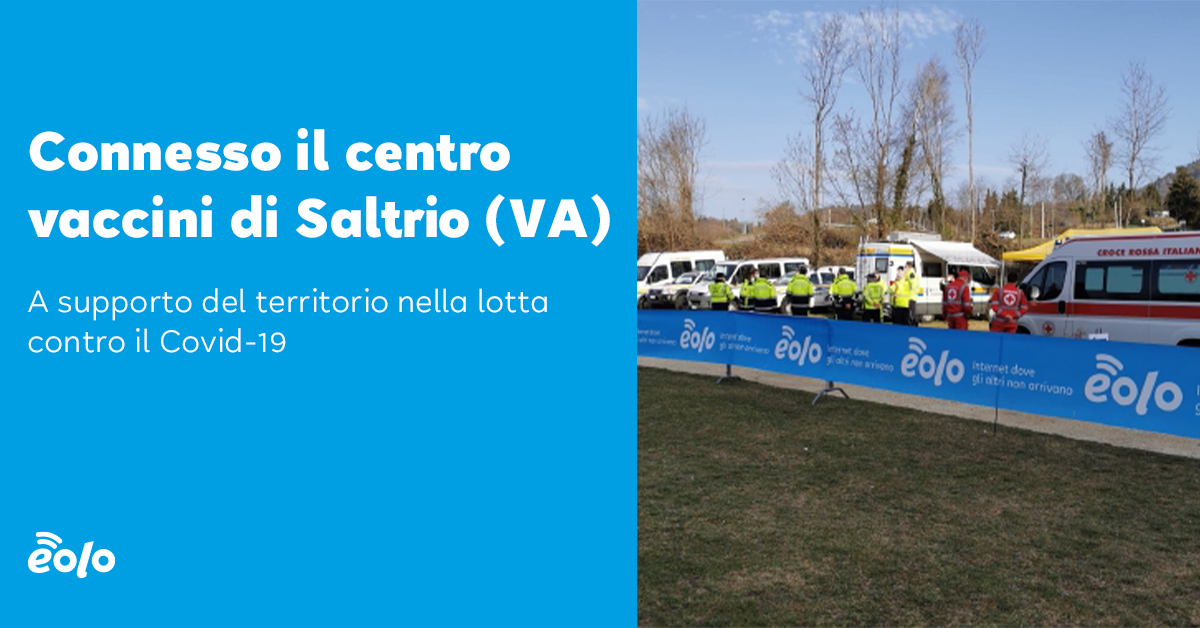 Per supportare il territorio nella battaglia contro il Covid-19 abbiamo connesso con la nostra rete FWA il centro vaccini temporaneo di #Viggiù, allestito nella palestra della scuola media di Saltrio (VA).
https://t.co/rEI6yzqd6w https://t.co/zz2Swzs1JY