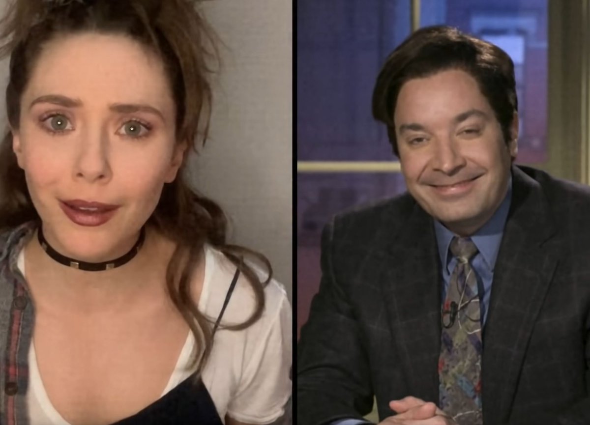 cvrlh's tweet photo. Avant la diffusion du dernier épisode de la série #WandaVision sur Disney+, #JimmyFallon se la joue #FallonVision en traversant les époques.

https://t.co/VTtgB21Su0… https://t.co/sIZSt4dJFn