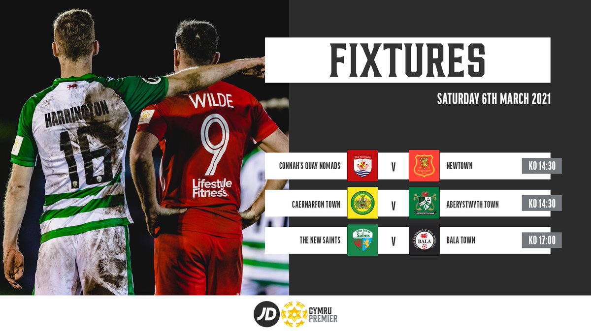 CymruLeagues's tweet photo. 6⃣ fixtures to mark the return 🙌

All clubs in the #JDCymruPremier are back this weekend, as the league returns to action 

Which game are you looking forward to the most? 
_______
#JDCymruPremier https://t.co/ig8ufy5EJT
