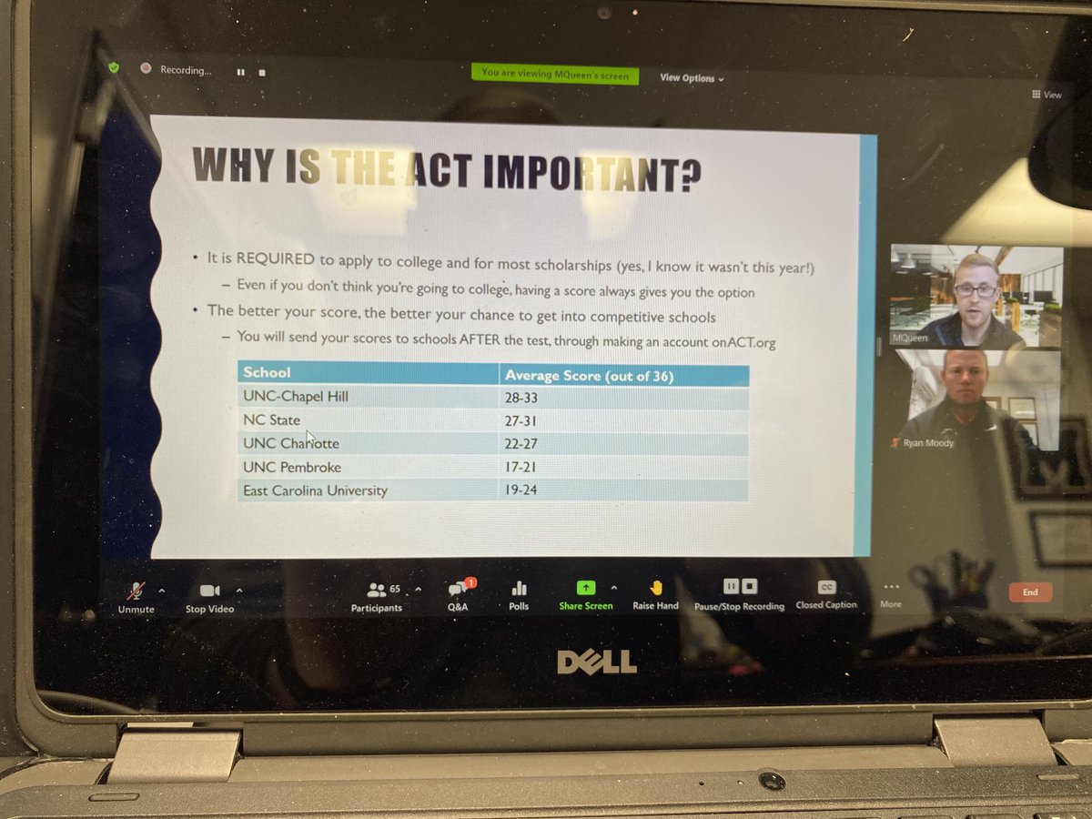 Had a great time presenting to our Junior Class today about the importance of their upcoming ACT on 3/9!! Thank you to Mr. Queen for all of your hard work!! #TwoTypesofPeople ⁦<a href="/MHS2College/">Ms. Harb</a>⁩ ⁦<a href="/RCS_NC/">Rockingham County Schools</a>⁩