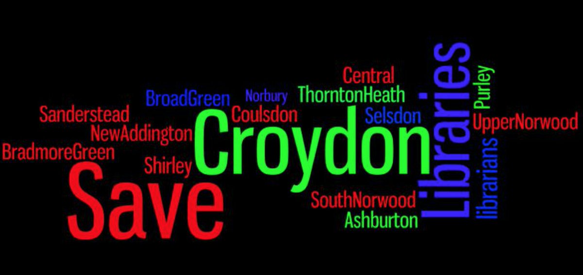 SaveCroydonLibs's tweet photo. Get behind the campaign to Save Croydon's libraries! https://t.co/JRPlYjH27q via @SaveCroydonLibs
#savelibraries
#savecroydonlibs
#savecroydonlibraries https://t.co/sTaqyjN7Wl