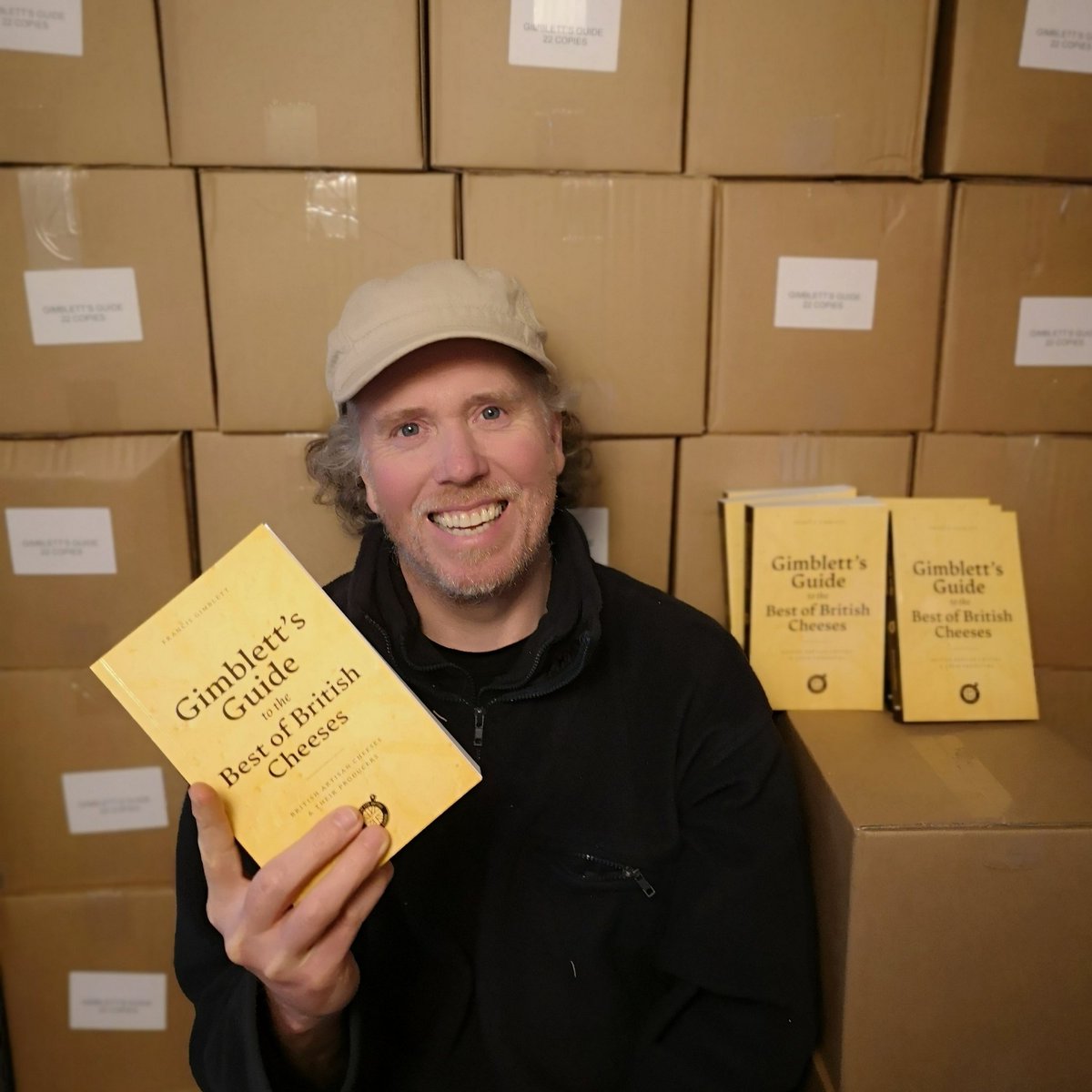 francisgimblett's tweet photo. Happy World Book Day!

Gimblett's Guide to the Best of British Cheeses is now fully mature and ready for sale. 

https://t.co/3y8NqH1Xdf

Buy one and watch the stack diminish!

#cheeseguide #cheesebook #britishcheese #artisancheese https://t.co/ym7Kus8i1v