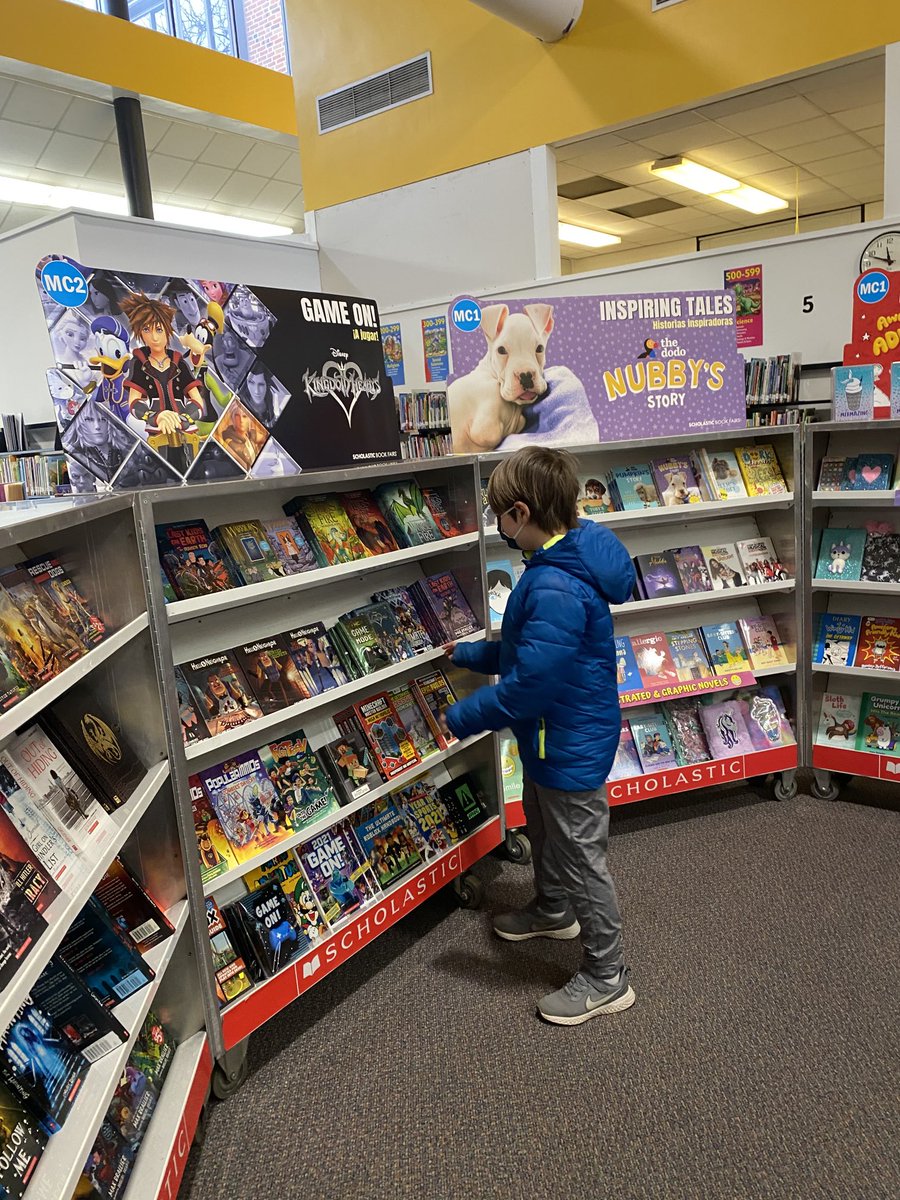 Students are finding lots of fun books at Canterbury’s Book Fair!