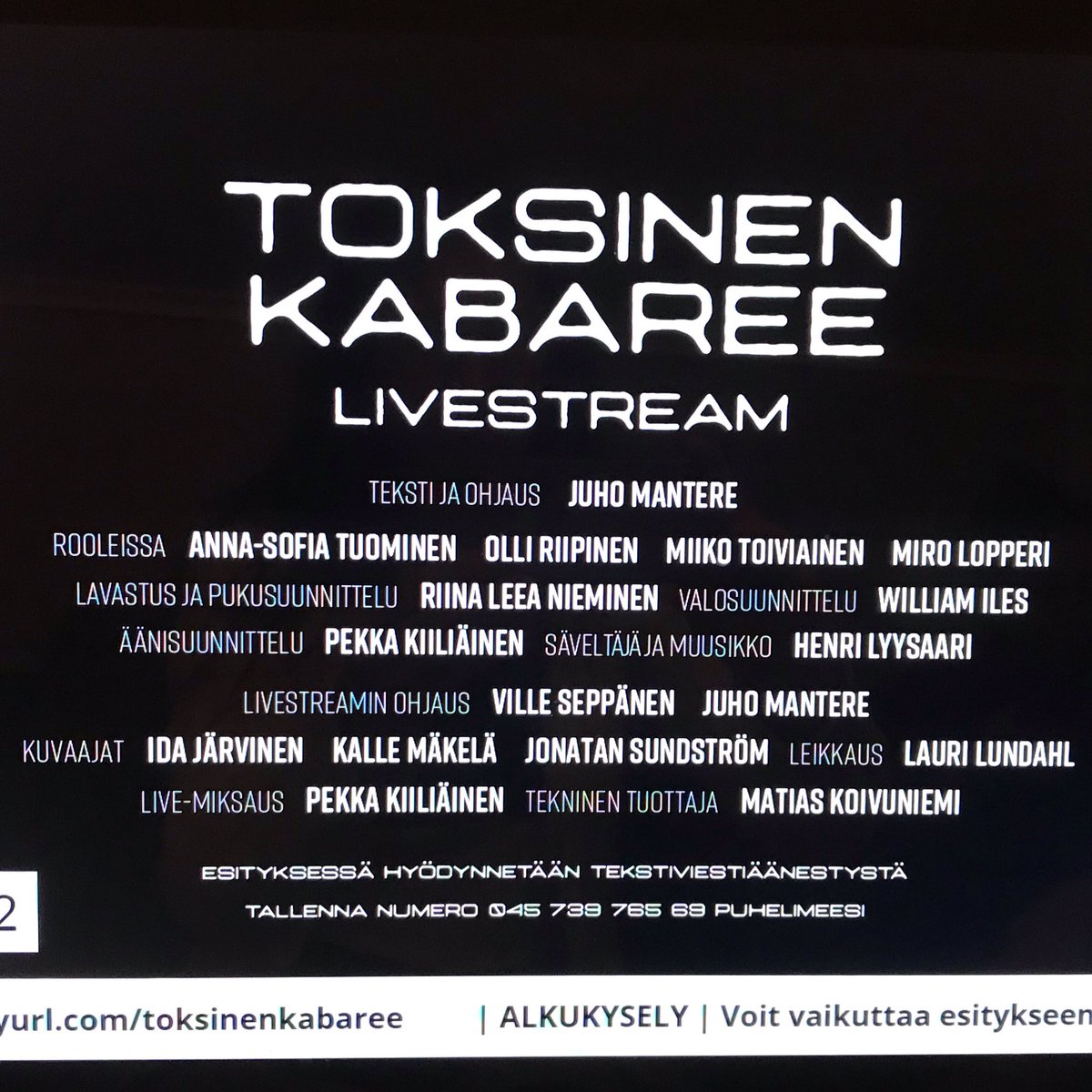 Taiteen äärellä!! ❤️ 

#qteatteri #toksinenkabaree #livestream @ansotuominen @mirolopperi <a href="/riipinenolli/">Olli Riipinen</a> <a href="/toimiiko/">Ei ennää</a> 

Parhaassa seurassa med @tiinawinter @selamichaela 🎭🎵