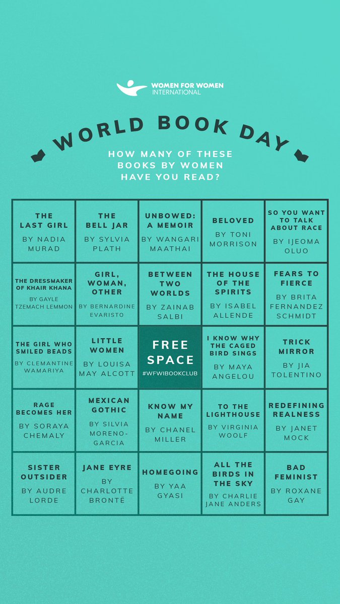 Happy #WorldBookDay! We’re celebrating women authors whose powerful words and stories inspire us to use our #PowerToChange. How many of these books have you read?