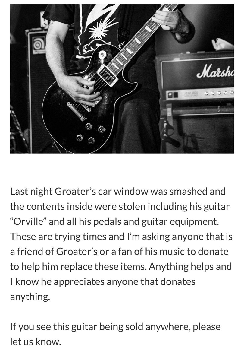 Anything you can donate is appreciated. Please share this around. Groater deserves not an ounce of misfortune like this and I hate to see this happen to him.

gofund.me/fa7a21fc