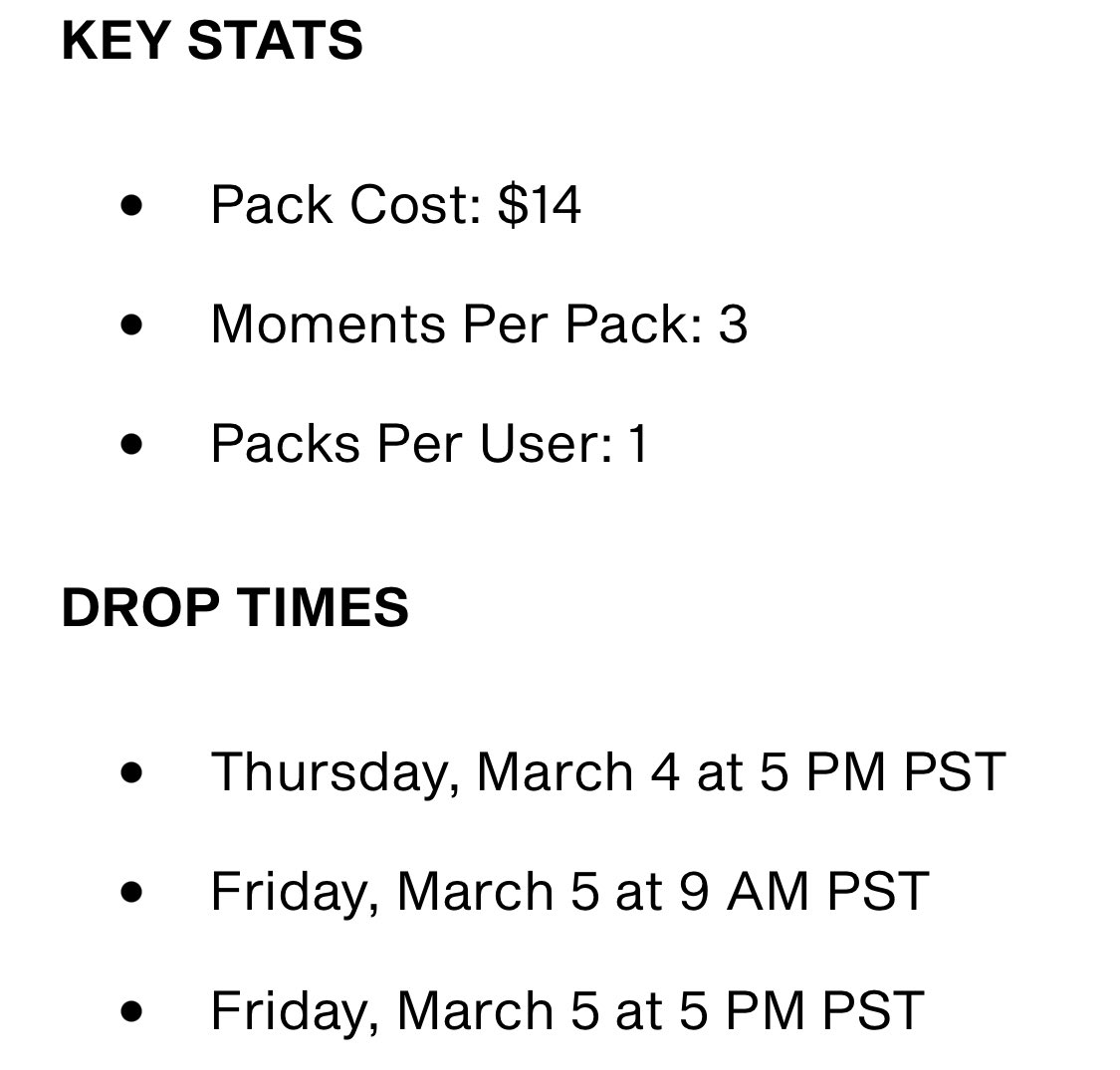 StephSutto's tweet photo. NEW PACKS!!⭐️ Seeing Stars Common packs will be dropping during 3 different time slots! Only 1 pack per user!🎉 #NBATopShot https://t.co/KciWgoO36o