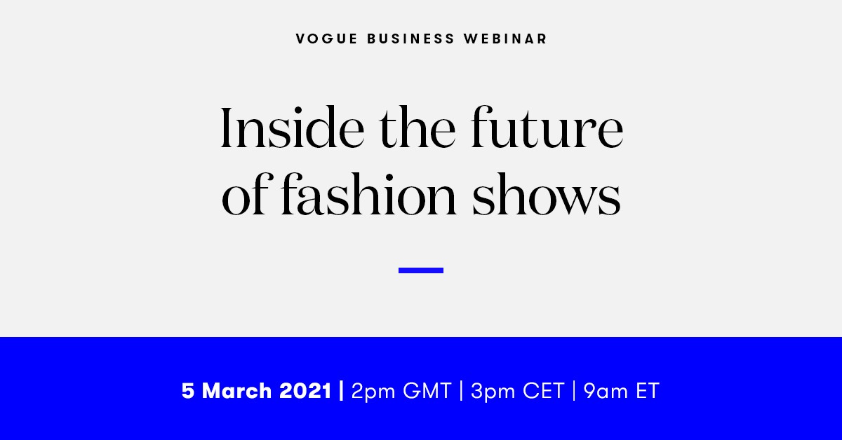 Save the date: <a href="/voguebusiness/">Vogue Business</a> webinar: "Inside the future of fashion shows"
Paris correspondent <a href="/laureguilbault/">Laure Guilbault</a> is joined by exclusive guests to explore this topic tomorrow at 2PM GMT.
Visit our platform to take part to the webinar: parisfashionweek.fhcm.paris/en/next-events/
#pfw #webinar #fashion