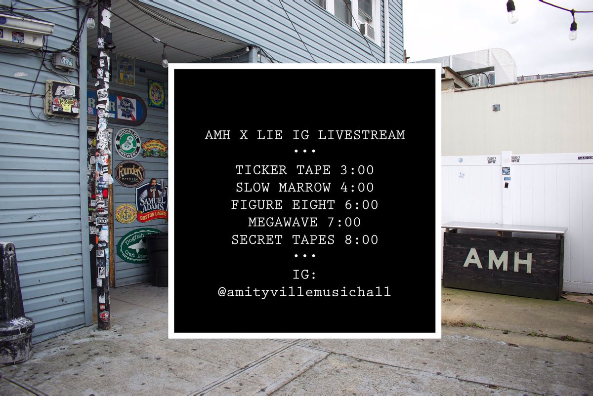 Hey all! Hope you’ve been digging our new song Gas Station Knife that was just released on the AMH Comp Vol 1 ! Alijah is playing this song as well as new songs, and some familiar ones this Friday at 8PM on the @AmityvilleMH Instagram Page ! Let’s hang! Thanks @emo_island ❤️