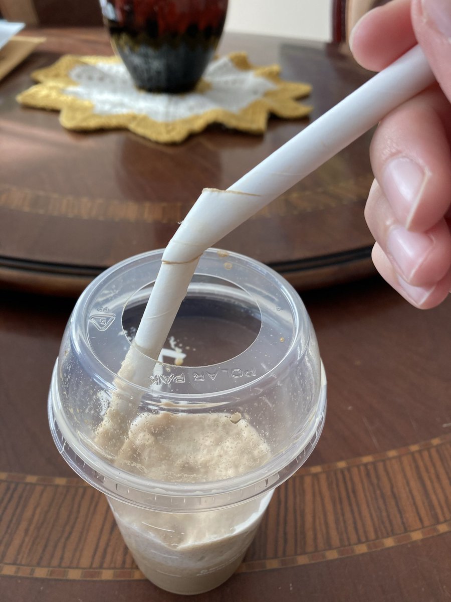 classic_plon's tweet photo. Can we talk about @TimHortons awful #paperstraws I get it, paper straws are better. But the quality of these particular straws are terrible. They disintegrate before even finishing my Iced Capp. Tim Hortons, FIX THIS. https://t.co/6bTXagU2Eq