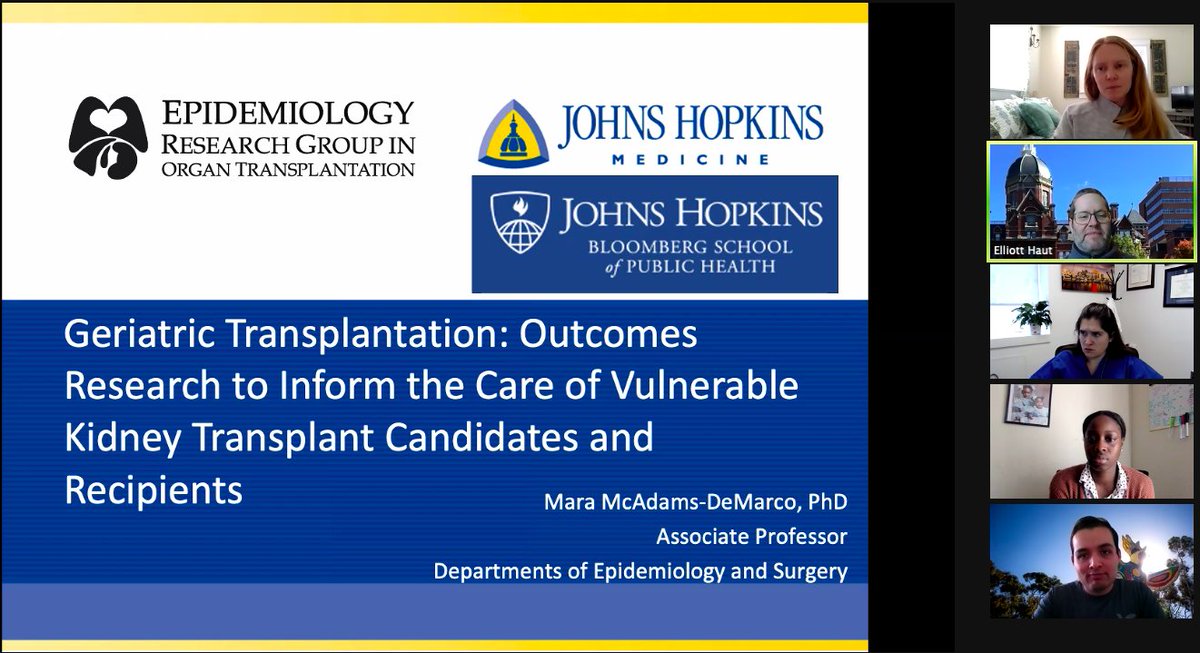 A great presentation by @McAdamsDeMarco! JSCOR is so lucky to have Dr. McAdams DeMarco join the team as the JSCOR Director. Thank you for sharing your expertise on #surgicaloutcomes, #Epidemiology, and #olderadults 

#surgmentoring #surgery <a href="/elliotthaut/">Elliott R Haut, MD, PhD</a> <a href="/CaitlinWHicks/">Caitlin Hicks MD, MS</a> <a href="/candeux/">Joe Canner</a>