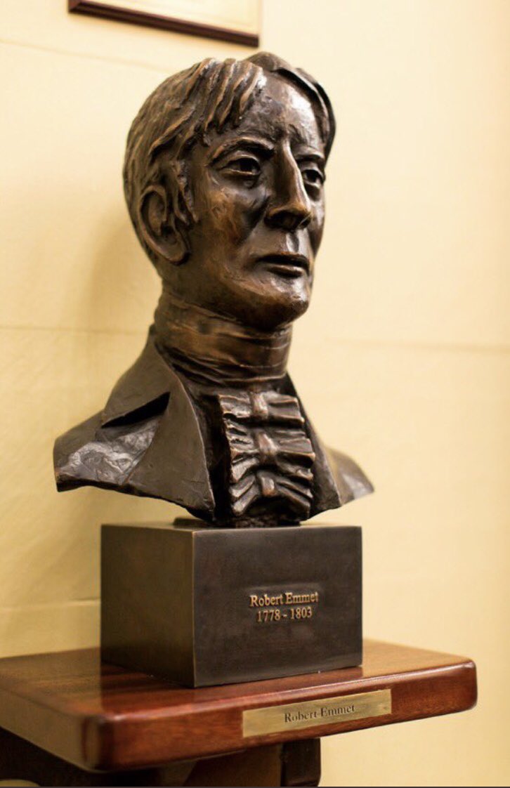 Robert Emmett 
Rebel leader, republican and patriot born in Dublin #OTD 1778
‘When my country takes her place among the nations of the earth, then and not till then, let my epitaph be written.’