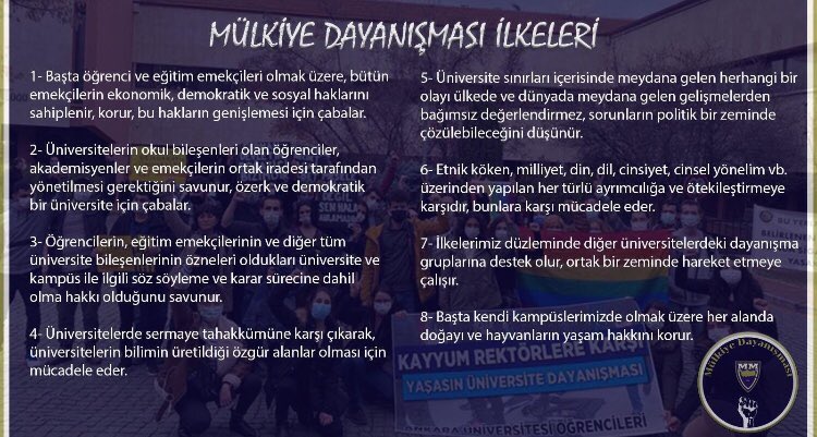 Demokratik ve özerk üniversite mücadelesinde biz de varız!